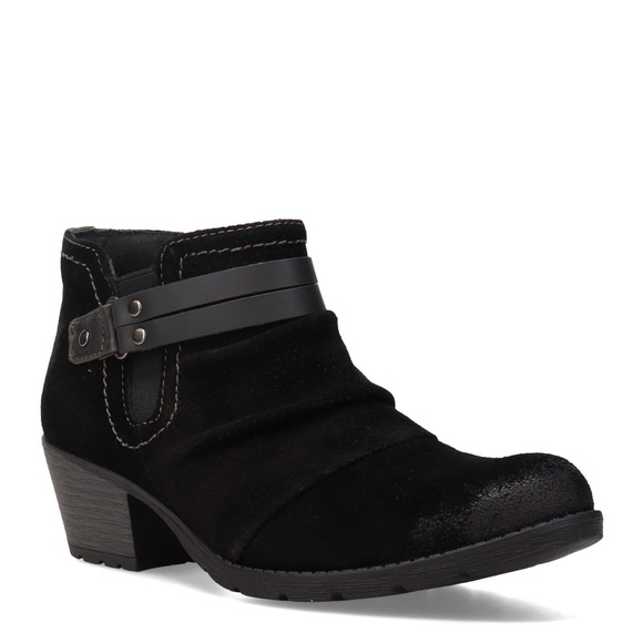 New! Earth Origins Oakland Odel Suede Zipper Ankle Boot black - Picture 5 of 13